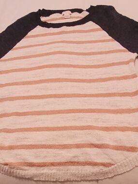 J. Crew Striped Crewneck Sweater in Cream, Tan & Black